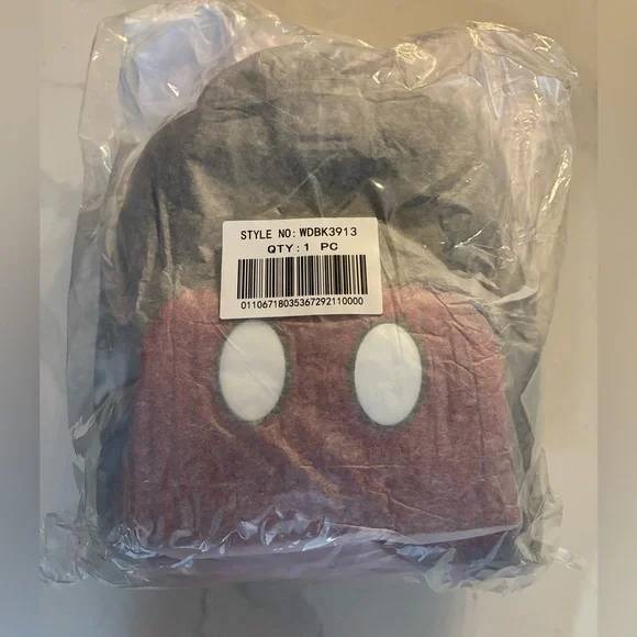 NEW Loungefly Mickey Mouse Exclusive Plush Corduroy Cosplay Mini Backpack - Picture 6 of 6